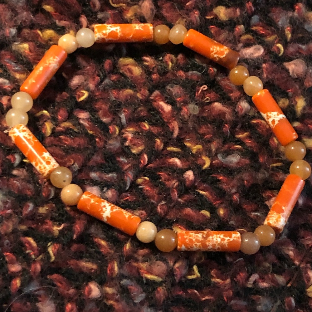 SOLD Tangerine Crème IB Bracelet 7”